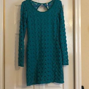 Free People zig zag chevron mini dress